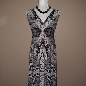 INC Black and Tan Dress Size L